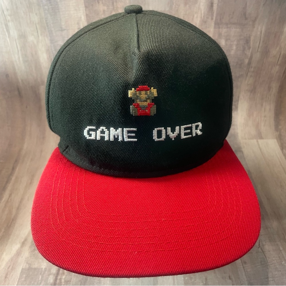 Nintendo Super Mario Bros. Hat Adjustable Snap Back Game Over Baseball Cap